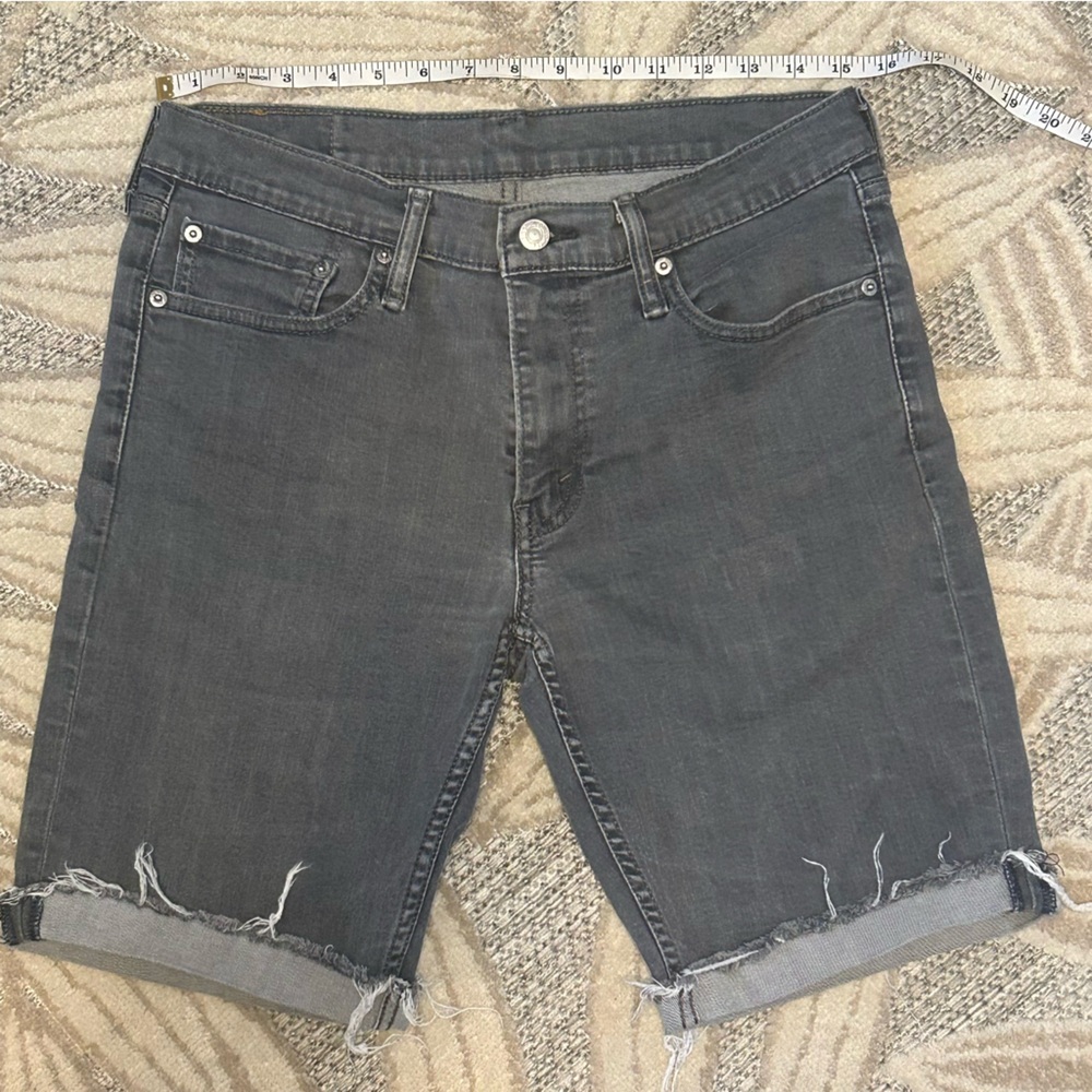 Levi's Men's Distressed Black Jeans
